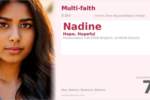 Nadine Name Meaning — Origin, Gender & Details (2025)