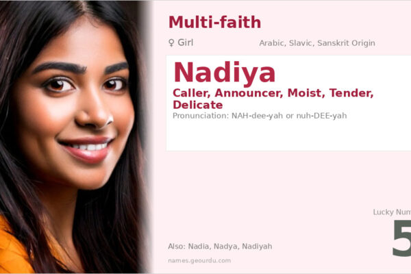 Nadiya Name Meaning — Arabic, Slavic & Sanskrit Origins (2025)