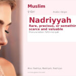 Nadriyyah Name Meaning and Details