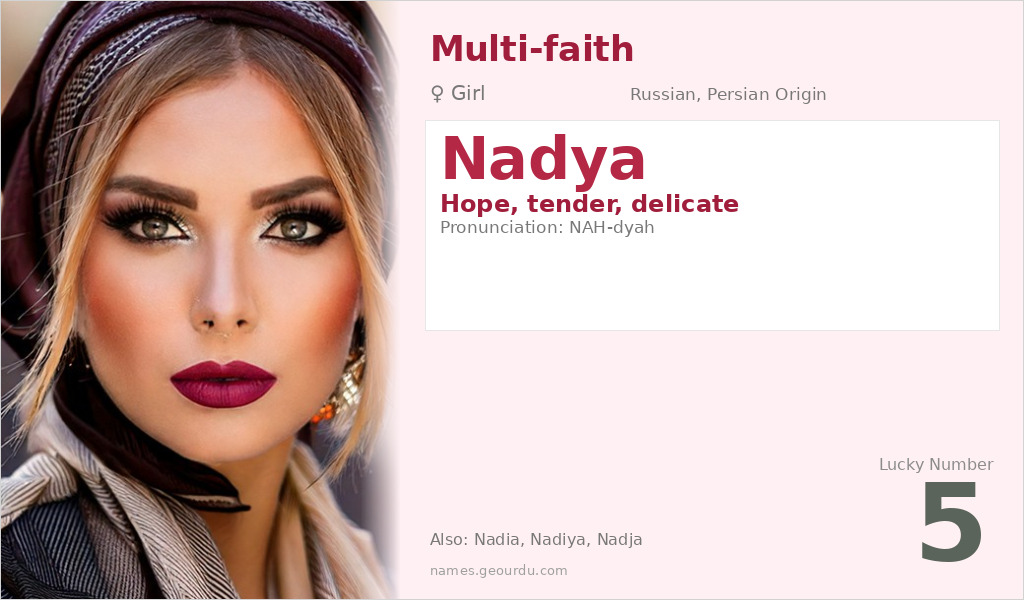 Nadya Name Meaning and Details