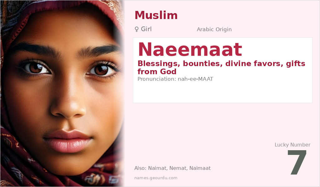 Naeemaat Name Meaning and Details