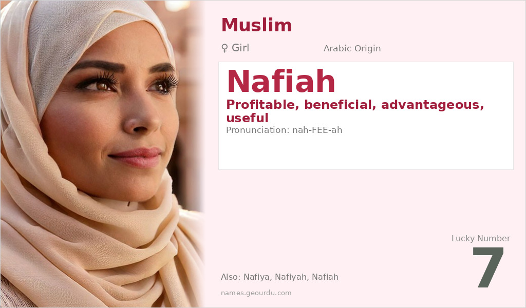 Nafiah Name Meaning and Details