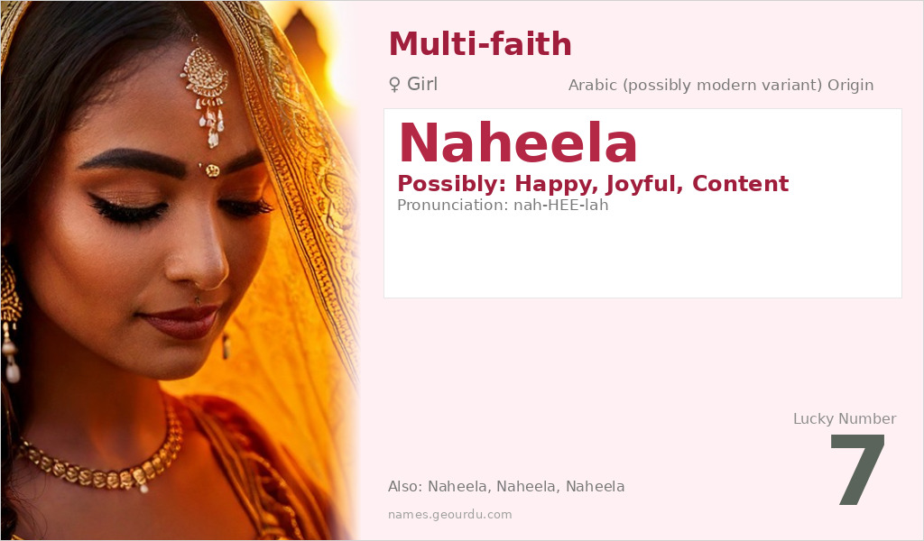 Naheela Name Meaning and Details
