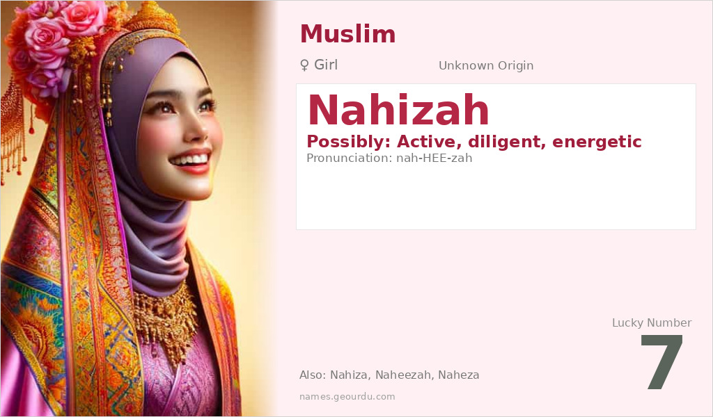 Nahizah Name Meaning and Details
