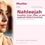 Nahleejah Name Meaning and Details