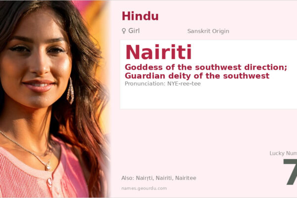 Nairiti Name Meaning — Sanskrit Origin, Goddess & Details (2025)