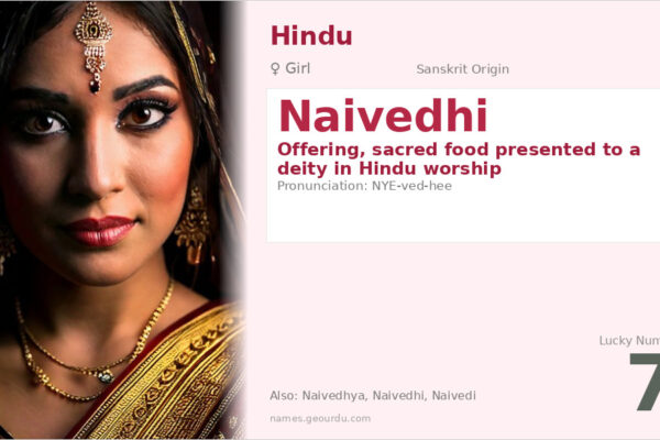 Naivedhi Name Meaning — Sanskrit Origin, Hindu Girl Name & Details (2025)