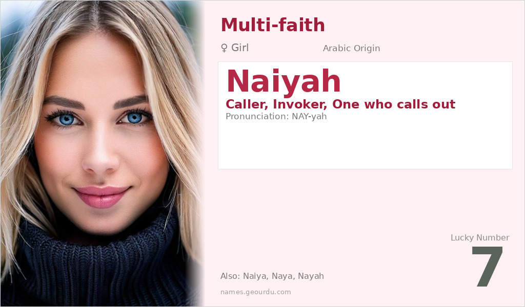 Naiyah Name Meaning and Details