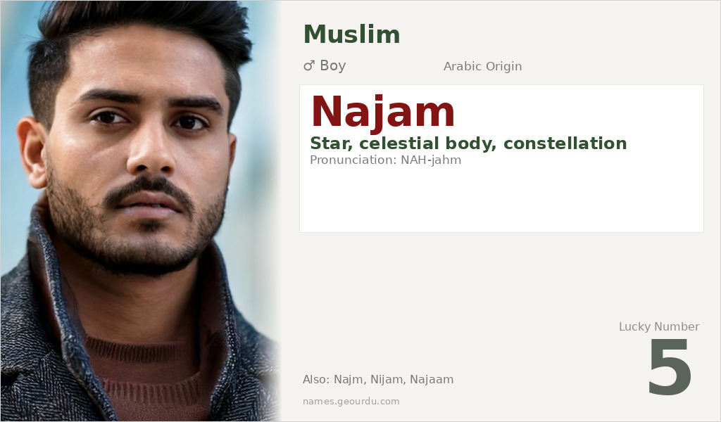 Najam Name Meaning and Details