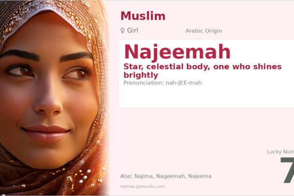 Najeemah Name Meaning — Arabic Origin, Girl Name & Details (2025)