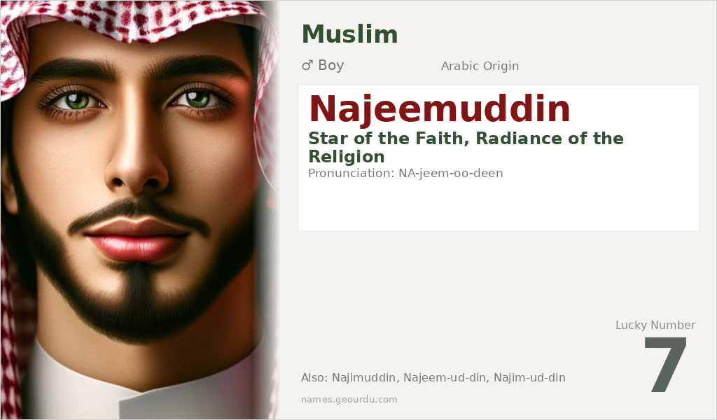 Najeemuddin Name Meaning and Details