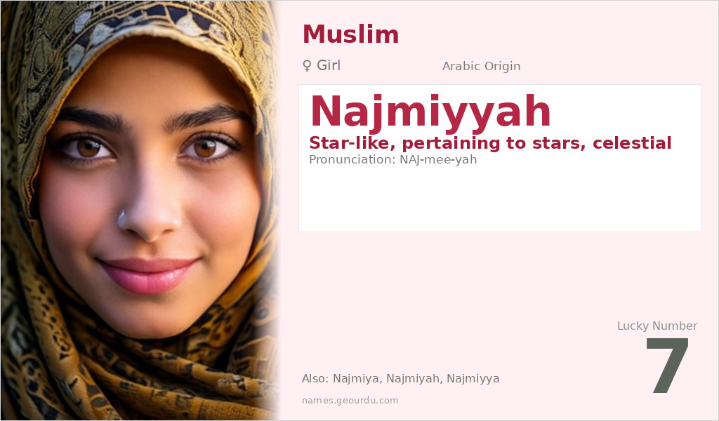 Najmiyyah Name Meaning and Details