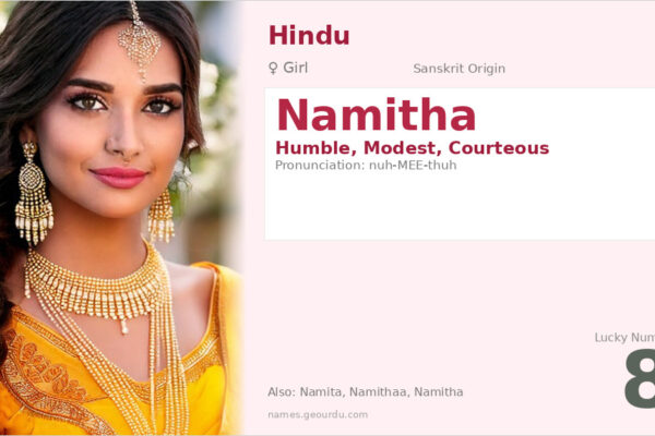 Namitha Meaning — Sanskrit Origin, Girl Name & Details (2025)