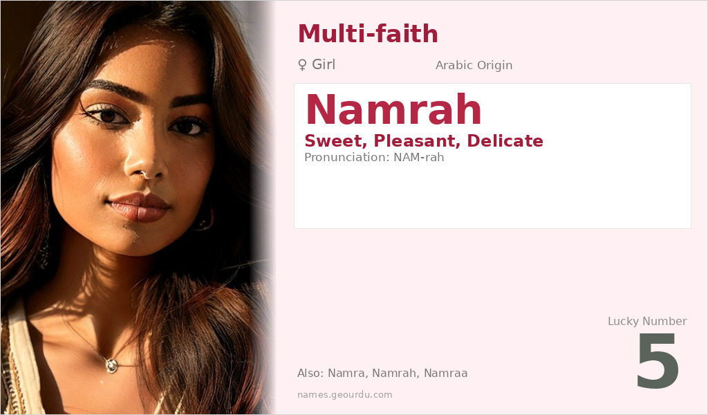 Namrah Name Meaning and Details