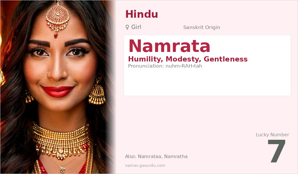 Namrata Name Meaning and Details