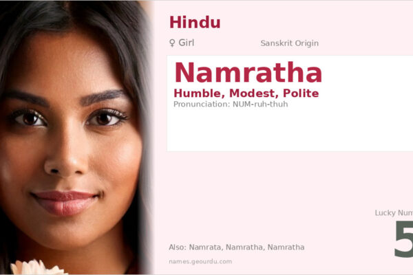 Namratha Name Meaning — Sanskrit Origin, Girl Name & Details (2025)