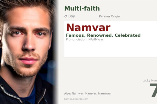Namvar Name Meaning — Persian Origin, Boy Name & Details (2025)