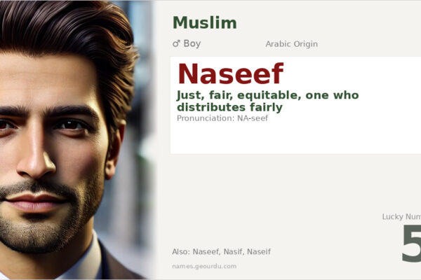 Naseef Name Meaning — Arabic Origin, Boy Name & Details (2025)