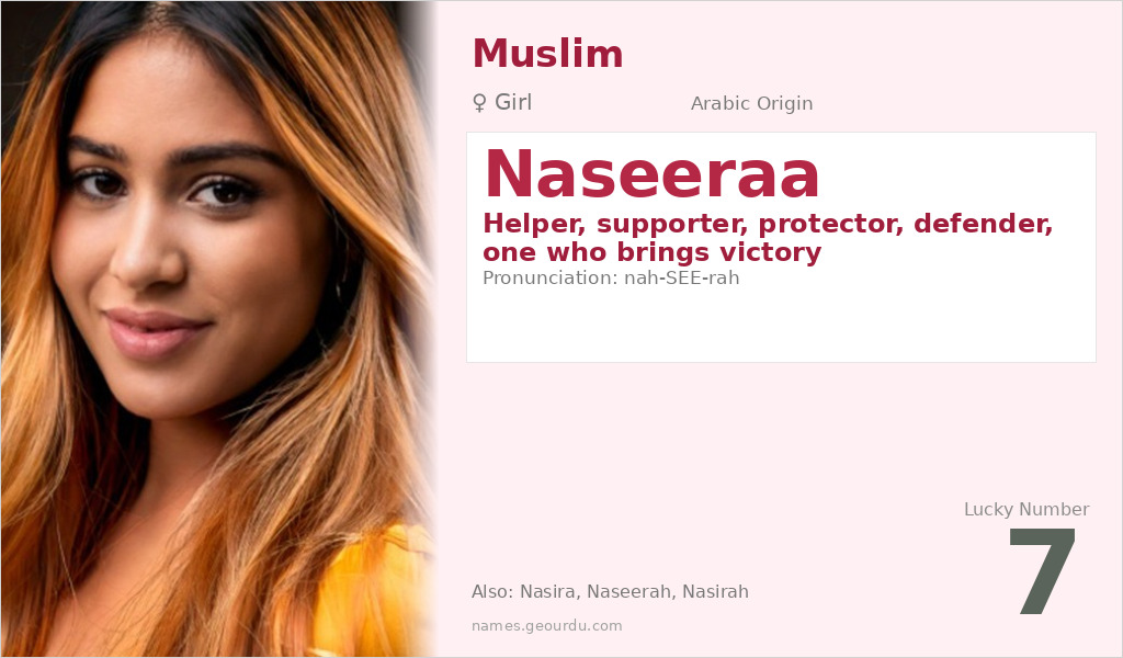 Naseeraa Name Meaning and Details