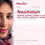 Nashidah Name Meaning and Details