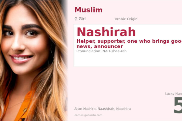 Nashirah Name Meaning — Arabic Origin, Girl Name & Islamic Details (2025)