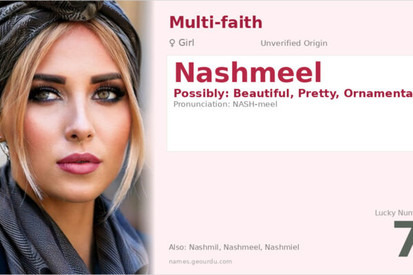 Nashmeel Name Meaning — Origin, Gender & Details (2025)