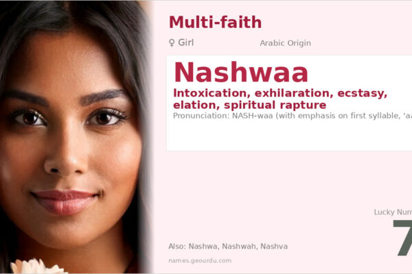 Nashwaa Name Meaning — Arabic Origin, Girl Name & Spiritual Significance (2025)