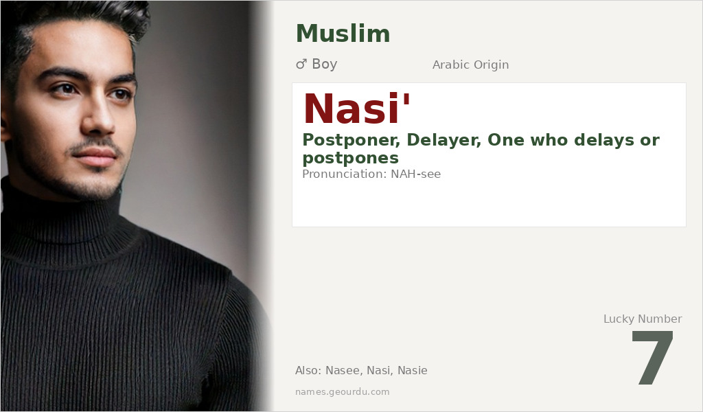 Nasi' Name Meaning and Details
