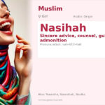 Nasihah Name Meaning and Details