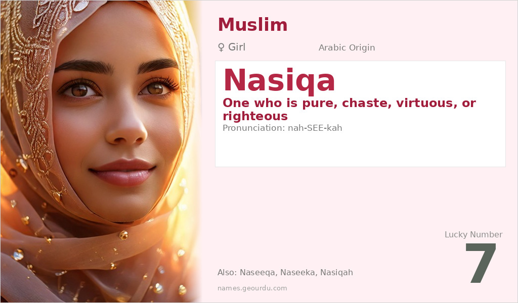 Nasiqa Name Meaning and Details