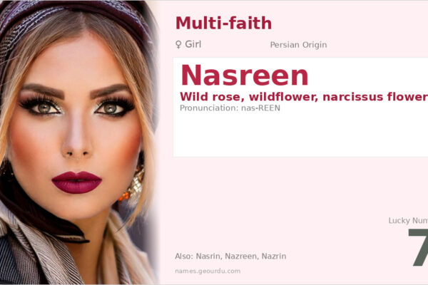Nasreen Name Meaning — Persian Origin, Girl Name & Details (2025)