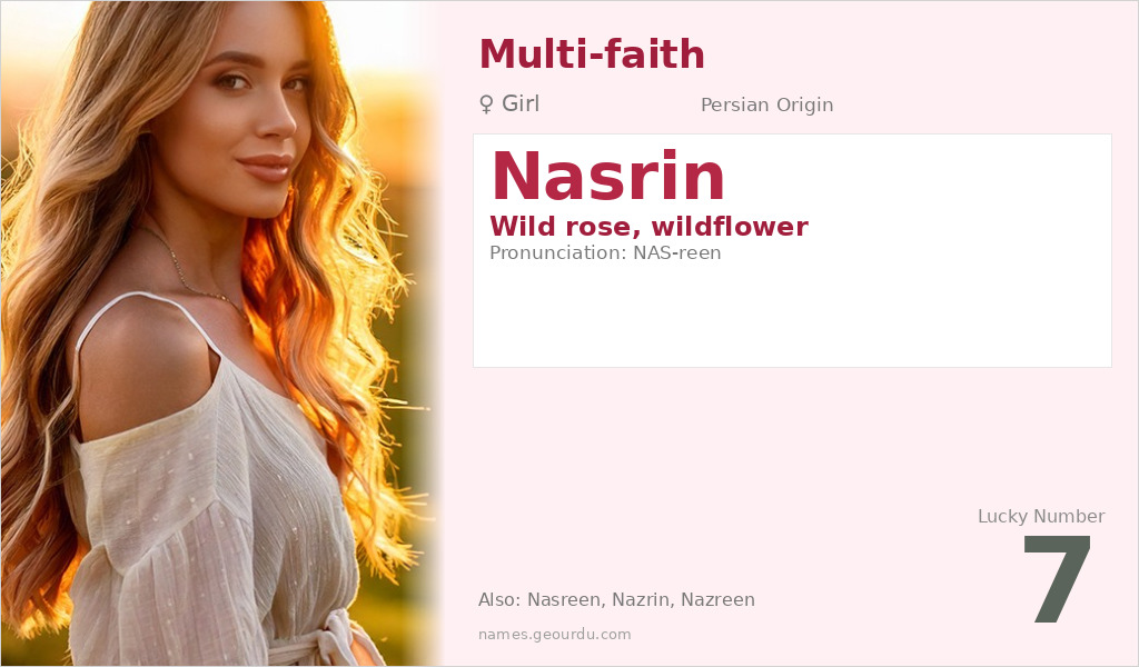 Nasrin Name Meaning and Details