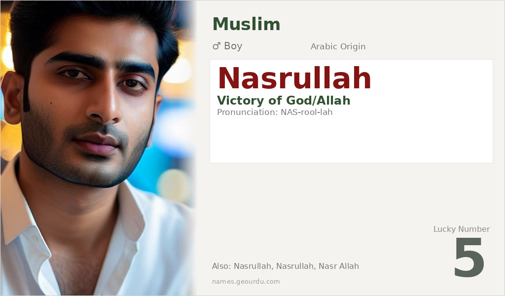 Nasrullah Name Meaning and Details
