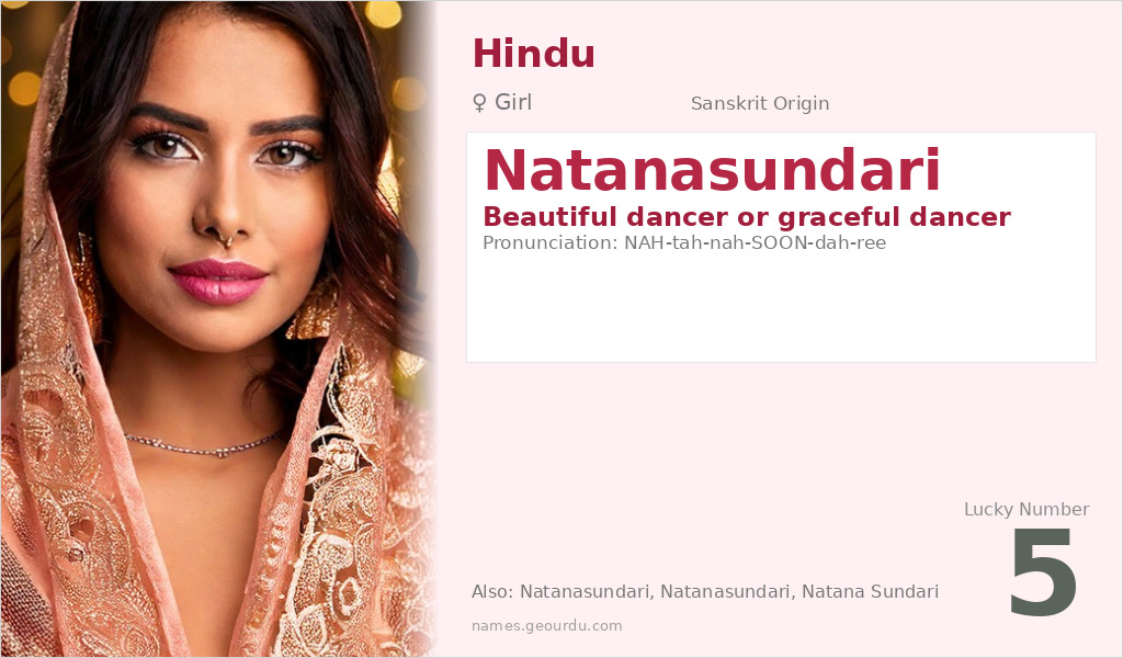 Natanasundari Name Meaning and Details