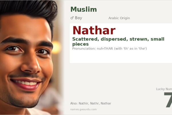 Nathar Name Meaning — Arabic Origin, Boy Name & Details (2025)