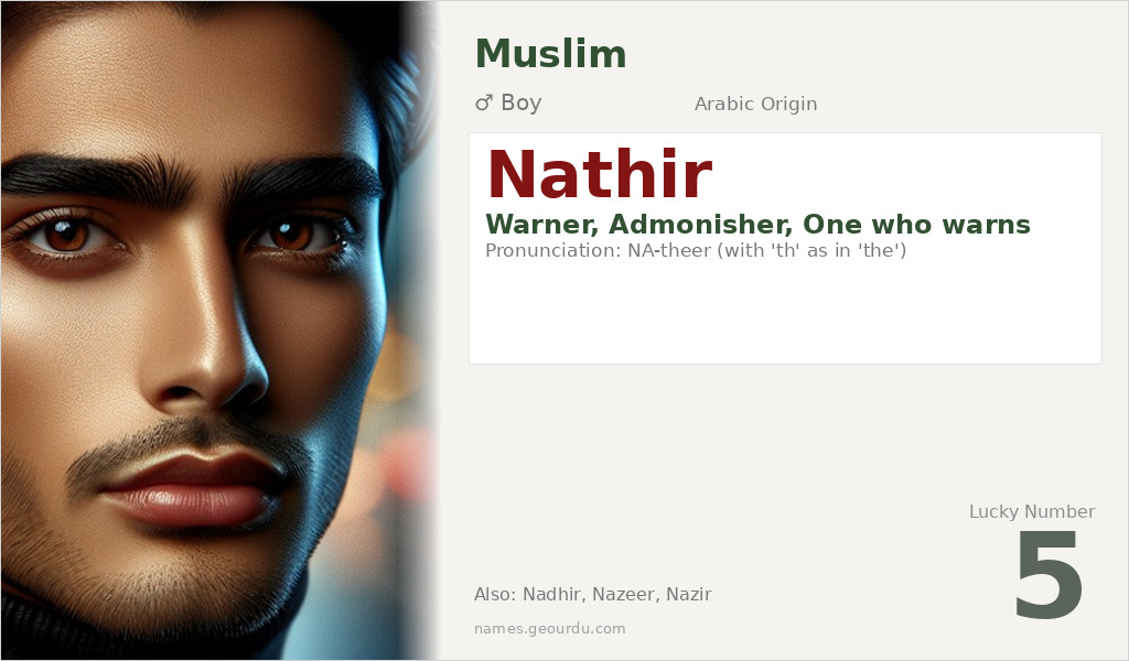 Nathir Name Meaning and Details