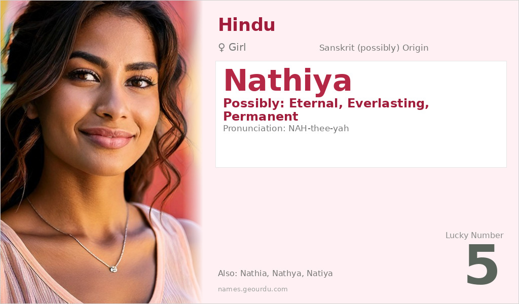 Nathiya Name Meaning and Details