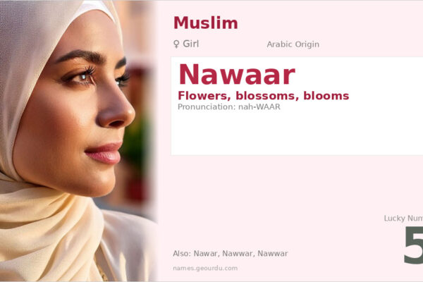 Nawaar Name Meaning — Arabic Origin, Girl Name & Details (2025)