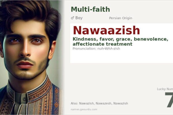 Nawaazish Name Meaning — Persian Origin, Boy Name & Details (2025)