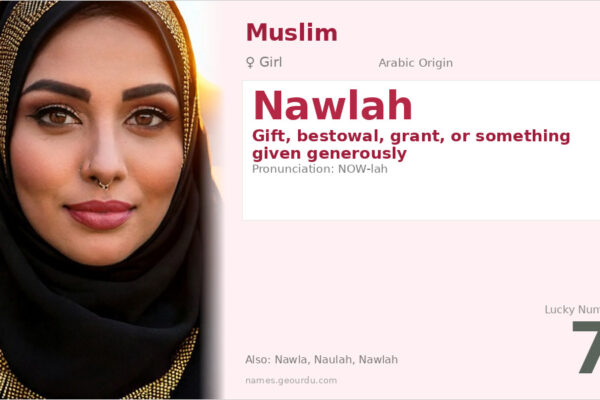 Nawlah Name Meaning — Arabic Origin, Girl Name & Details (2025)