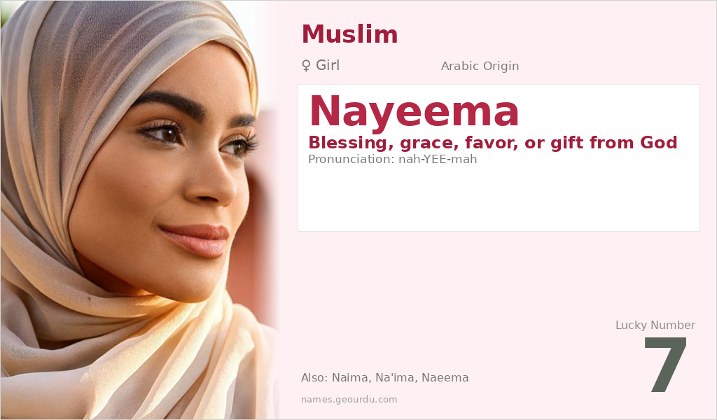 Nayeema Name Meaning and Details