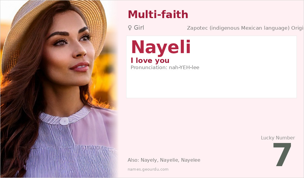 Nayeli Name Meaning and Details