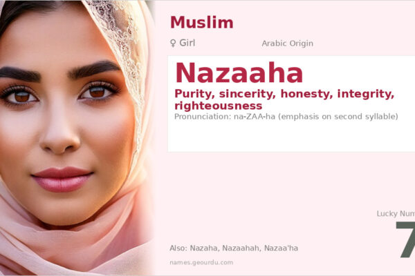 Nazaaha Name Meaning — Arabic Origin, Girl Name & Details (2025)