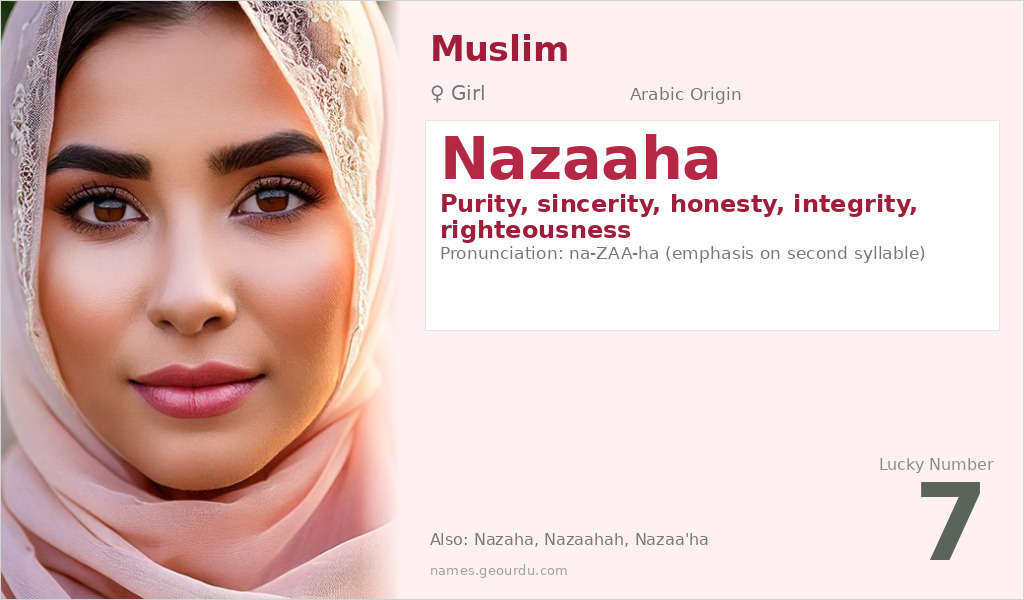 Nazaaha Name Meaning and Details