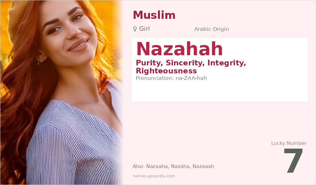 Nazahah Name Meaning and Details