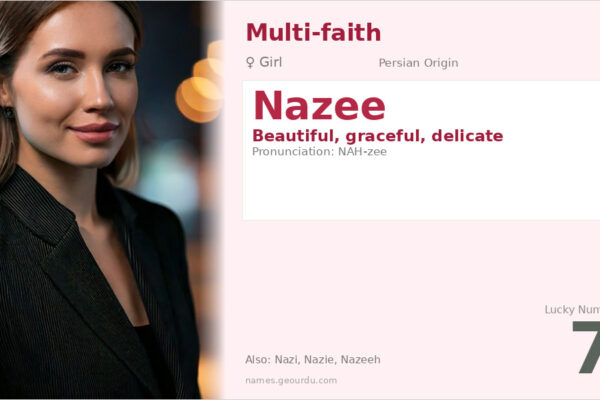 Nazee Name Meaning — Persian Origin, Girl Name & Details (2025)