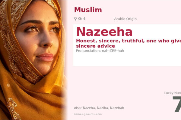 Nazeeha Name Meaning — Arabic Origin, Girl Name & Details (2025)