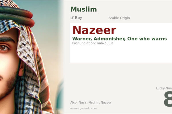 Nazeer Name Meaning — Arabic Origin, Boy’s Name & Details (2025)