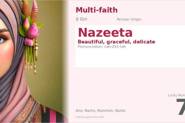 Nazeeta Name Meaning — Persian Origin, Girl Name & Details (2025)