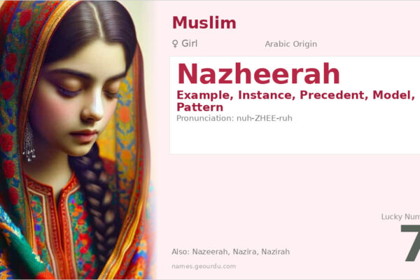 Nazheerah Meaning — Arabic Origin, Girl Name & Details (2025)